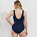 Women's Plus Size Chlorine Resistant Soft Cup Tugless Sporty One Piece Swimsuit, Back