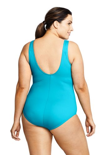 women's plus size chlorine resistant swimwear