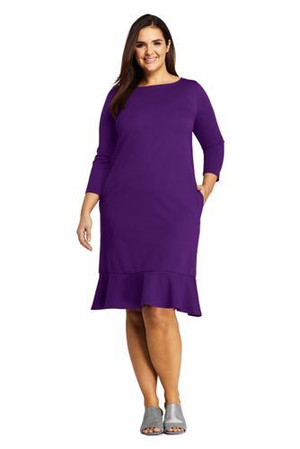 plus size shift dress with sleeves