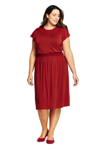 lands end plus size dresses