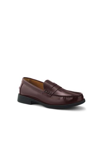 Leather Slip On Penny Loafer Shoes 
