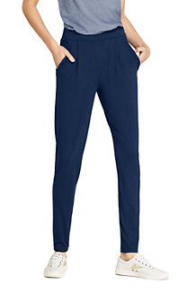 Gemusterte 34 lange Crêpe Hose für Damen | Lands' End Gemusterte 34 lange Crêpe Hose für Damen | Lands' End