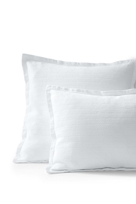 Organic Matelasse Sham Pillow Shams Pillows Bed Home