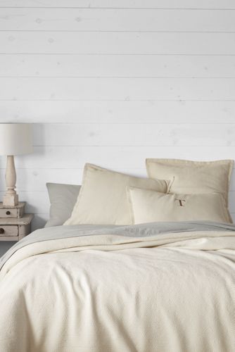 Organic Matelasse Coverlet Lands End