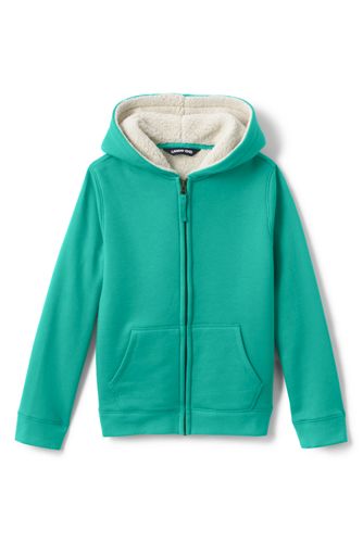 sherpa lined zip hoodie