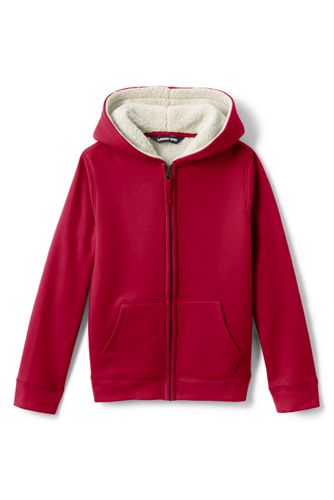 sherpa lined zip hoodie