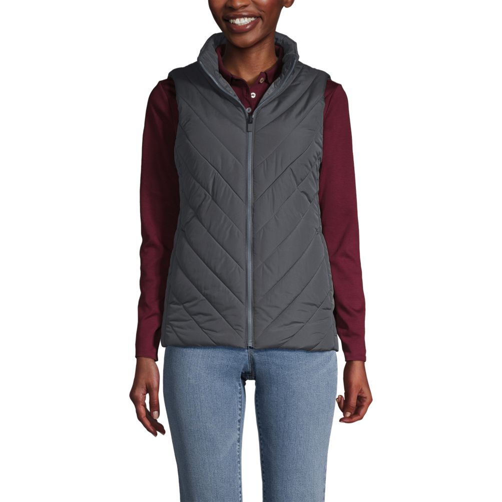 Lands end shop womens vests