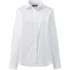 School Uniform Women's No Gape Long Sleeve Stretch Shirt, Front