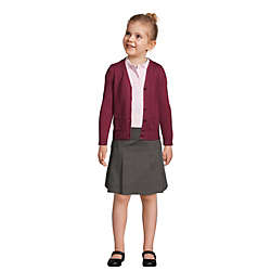 School Uniform Girls Poly-Cotton Tab Front Skirt Top of Knee, alternative image