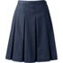 School Uniform Women's Poly-Cotton Box Pleat Skirt Top of Knee, Front