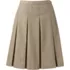 School Uniform Women's Poly-Cotton Box Pleat Skirt Top of Knee, Front