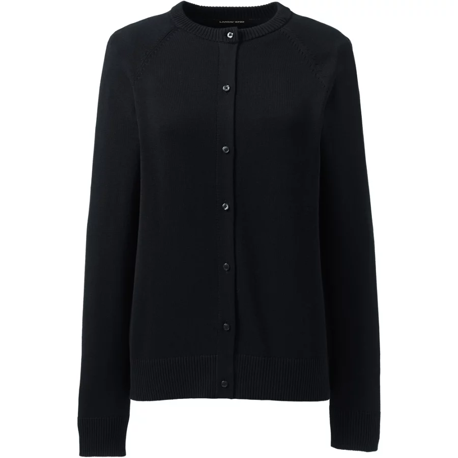 School Uniform Girls' Cotton Modal Cardigan Sweater view 1