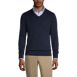 School Uniform Men's Cotton Modal Fine Gauge V-neck Sweater, Front