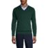 School Uniform Men's Cotton Modal Fine Gauge V-neck Sweater, Front