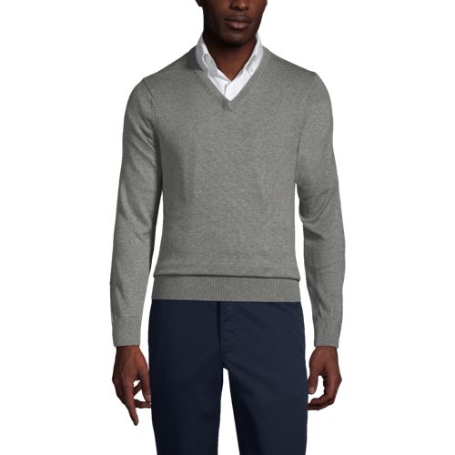  Youllyuu Men's V-Neck Thick Pullover 100% Mink