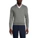 School Uniform Men's Cotton Modal Fine Gauge V-neck Sweater, Front