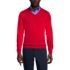 School Uniform Men's Cotton Modal Fine Gauge V-neck Sweater, Front