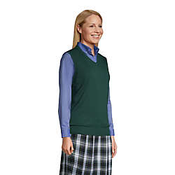Women's Cotton Modal Fine Gauge Sweater Vest, alternative image