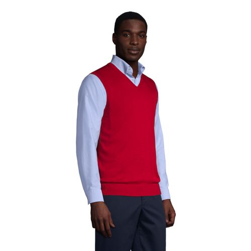 gevechten Sortie Lyrisch Men's Cotton Modal Fine Gauge Sweater Vest | Lands' End