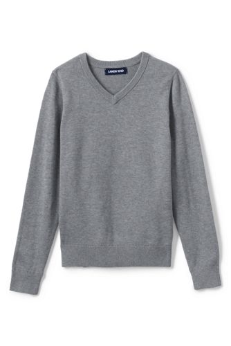 grey school sweater