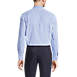 School Uniform Men's Long Sleeve Straight Collar Patterned Broadcloth Shirt, Back