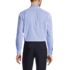 School Uniform Men's Long Sleeve Straight Collar Patterned Broadcloth Shirt, Back