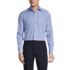 School Uniform Men's Long Sleeve Straight Collar Patterned Broadcloth Shirt, Front