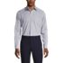 School Uniform Men's Long Sleeve Straight Collar Patterned Broadcloth Shirt, Front