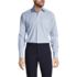 School Uniform Men's Long Sleeve Straight Collar Patterned Broadcloth Shirt, Front