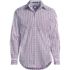 School Uniform Men's Tailored Fit Straight Collar Patterned Broadcloth Shirt, Front