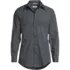 School Uniform Men's Big Long Sleeve Straight Collar Patterned Broadcloth Shirt, Front