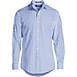 School Uniform Men's Long Sleeve Straight Collar Patterned Broadcloth Shirt, Front