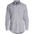 School Uniform Men's Big Long Sleeve Straight Collar Patterned Broadcloth Shirt, Front