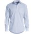 School Uniform Men's Long Sleeve Straight Collar Patterned Broadcloth Shirt, Front