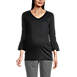 Women's Supima Micro Modal Maternity Rounded V-neck Top, Front