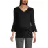 Women's Supima Micro Modal Maternity Rounded V-neck Top, Front