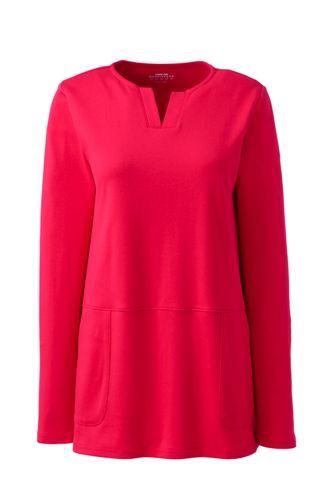 red long sleeve tunic