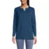 Women's Cotton Polyester Long Sleeve Tunic with Pockets, Front