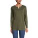 Women's Cotton Polyester Long Sleeve Tunic with Pockets, Front