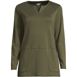 Women's Cotton Polyester Long Sleeve Tunic with Pockets, Front