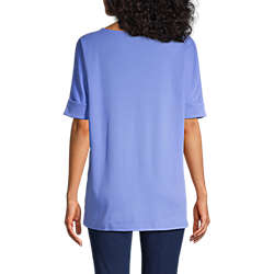 Women's Maternity Cotton Polyester Short Sleeve Shirt, Back