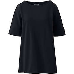 Women's Maternity Cotton Polyester Short Sleeve Shirt, Front