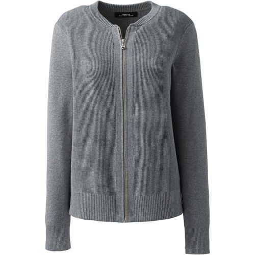 Ladies cotton zip up clearance cardigans