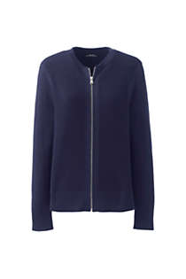 Women's Cotton Modal Zip Cardigan Jacket