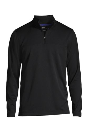 Men S Textured Quarter Zip Pullover Lands End