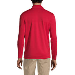 Men's Textured Quarter Zip Pullover, Back