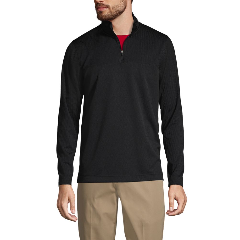 Men's Twillory Performance Quarter Zip Sweatshirt Charcoal - Large