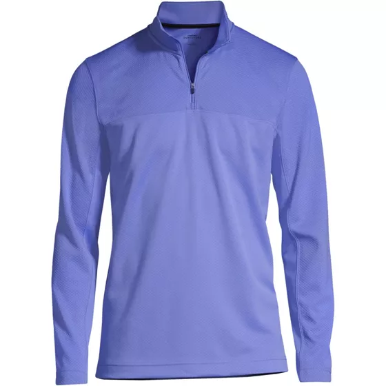 Men's Textured Quarter Zip Pullover - primary
