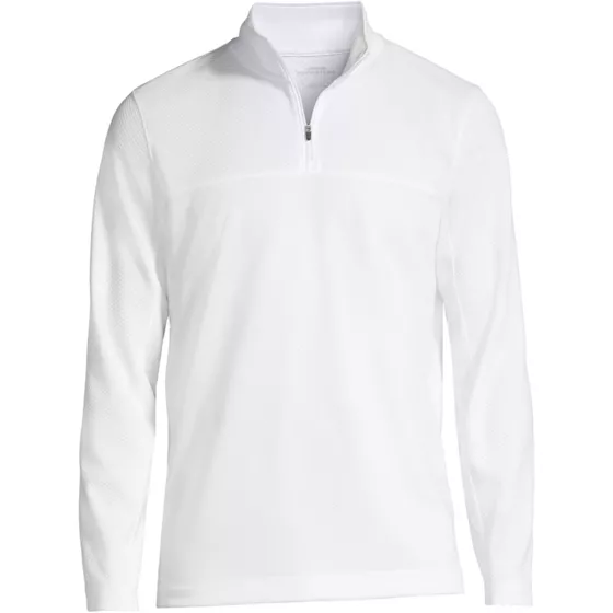 Men's Textured Quarter Zip Pullover - primary