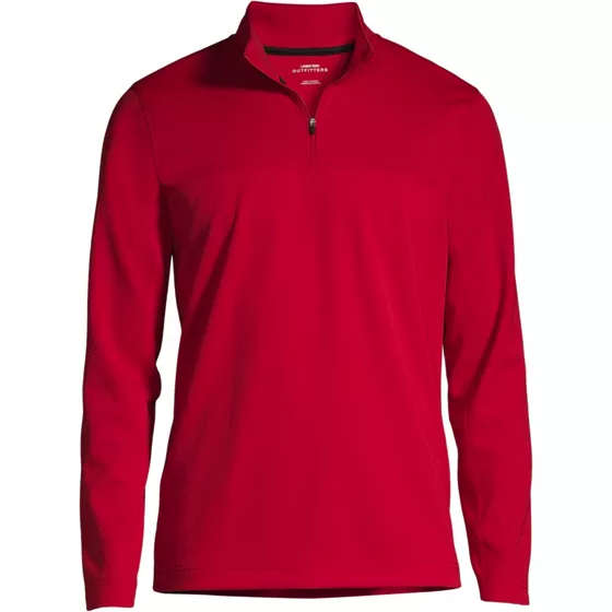 Men's Textured Quarter Zip Pullover - primary